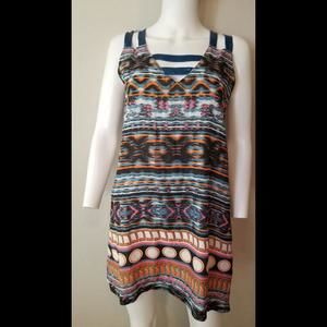 CUSTO BARCELONA VINTAGE SMALL SILK COTTON SHEATH DRESS